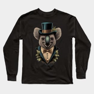 Koala with top hat Long Sleeve T-Shirt